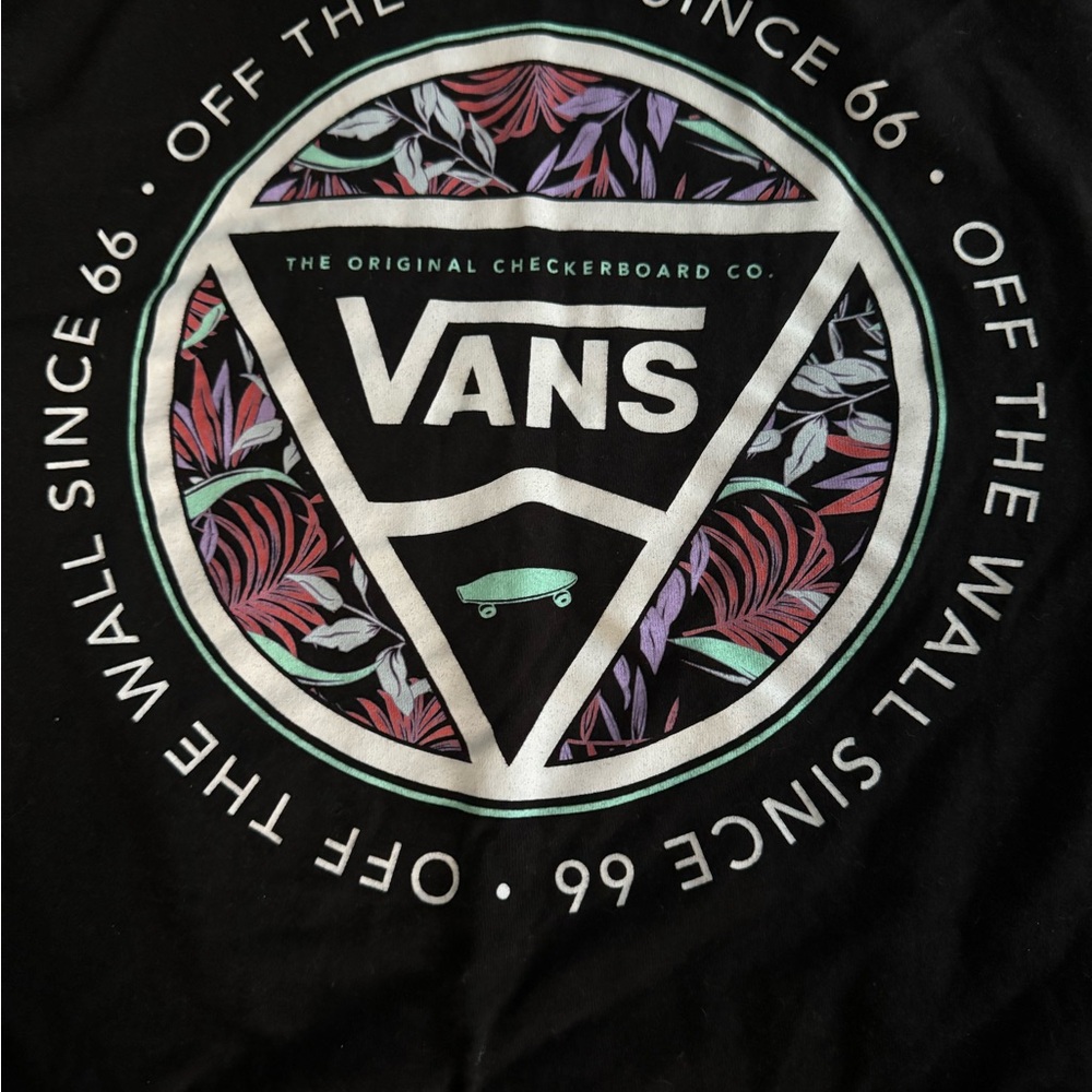 Vans tee shirt black medium like new
